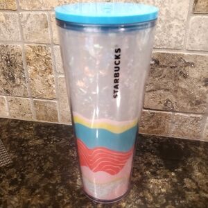 Starbucks Tumbler Iridescent 2020 Summer Limited Edition Waves Venti Cold Cup
